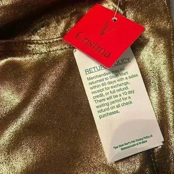 V Cristina metallic copper jeggings size 6 - Picture 2 of 13